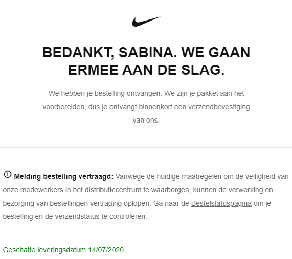 20200707 Waarom een bedankpagina - Afbeelding Nike
