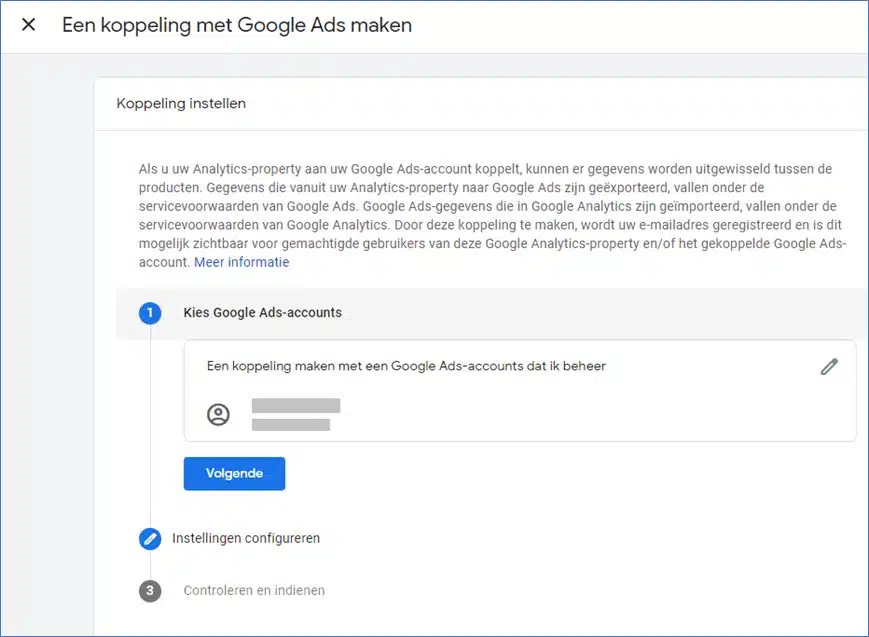 GA4 Google Ads koppeling configureren