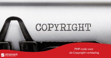 PHP code voor de Copyright verklaring