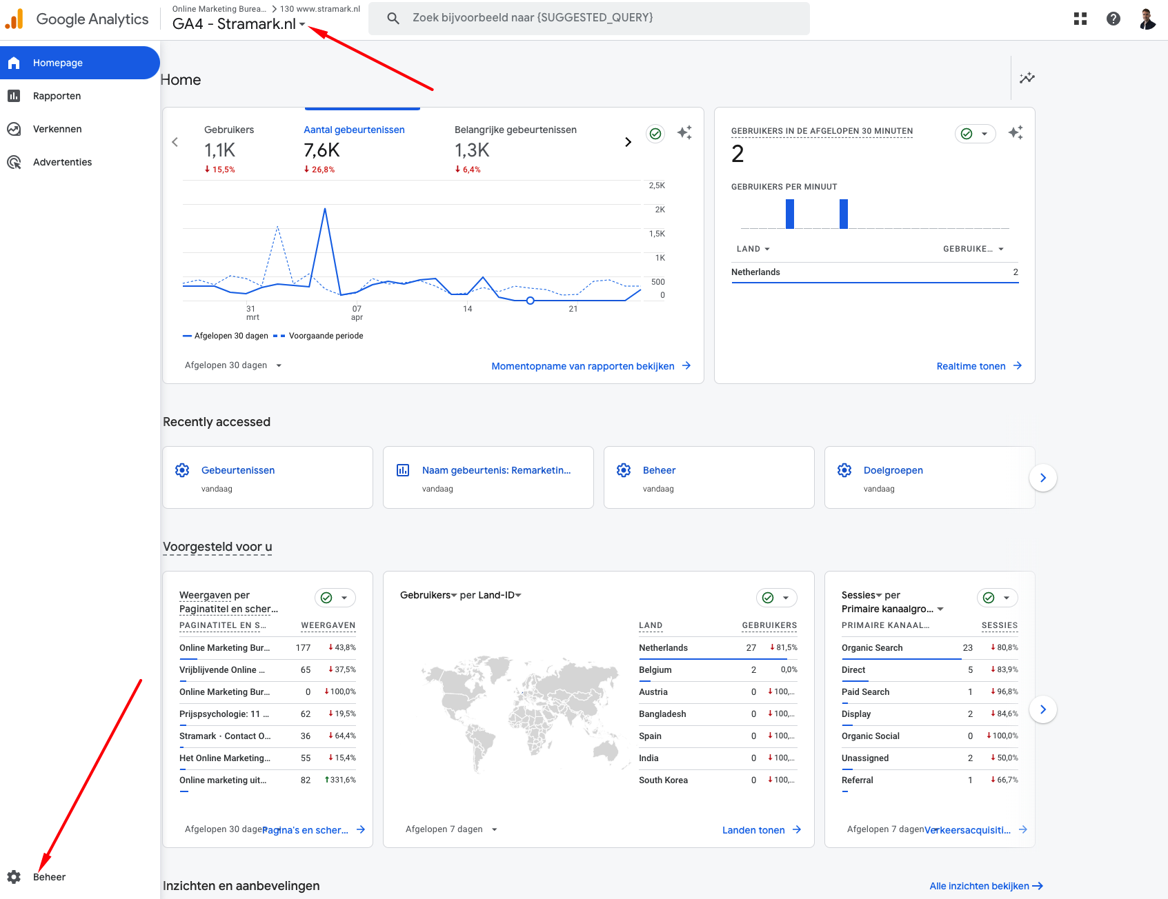Stap 2 GA4 gebruiker toevoegen