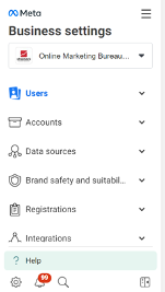 Stap 2 gebruiker aan Meta
