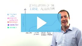 Evolution of the Local Algorithm